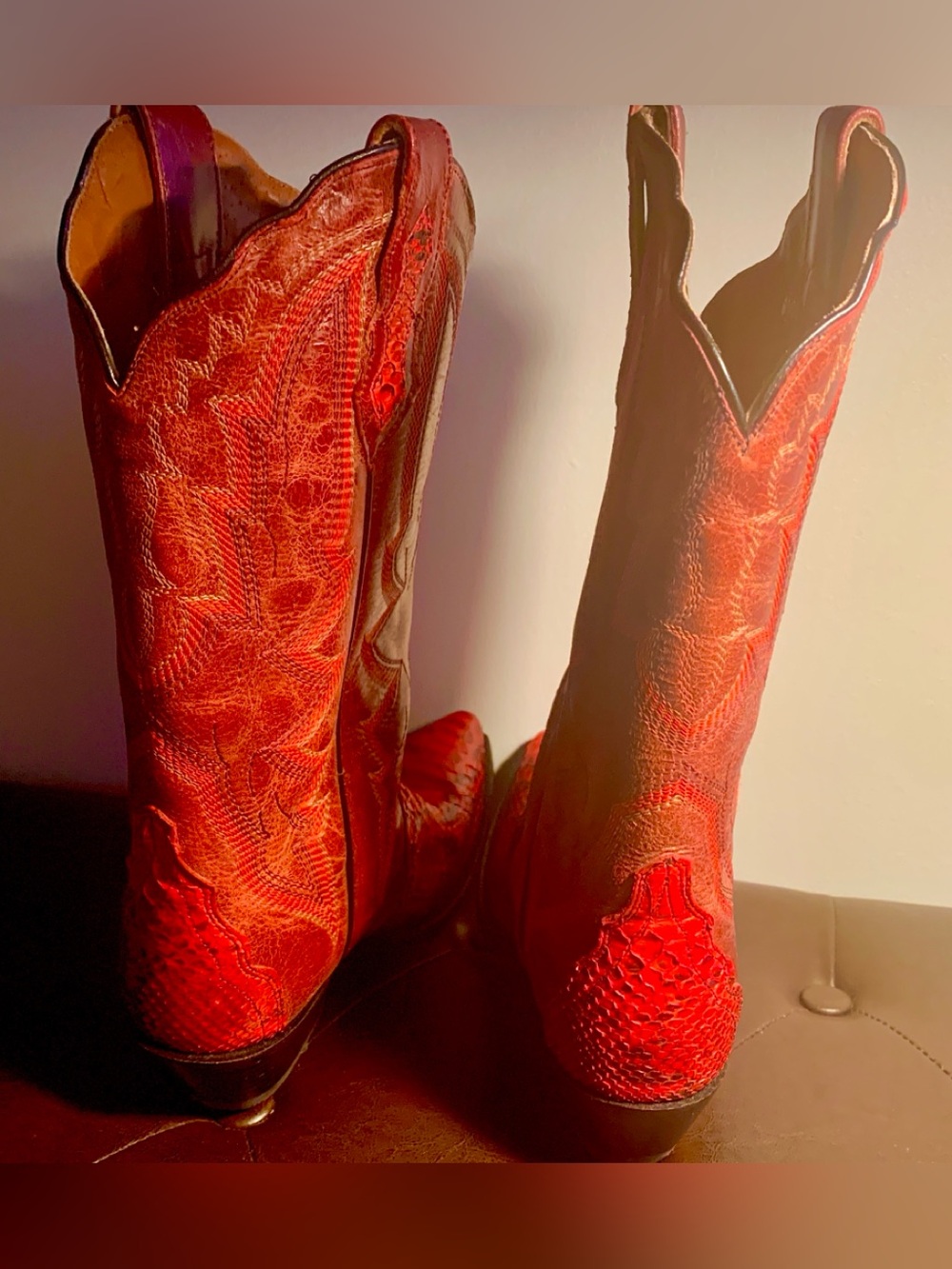 Dan Post Python Cowboy Boots - Picture 4 of 6